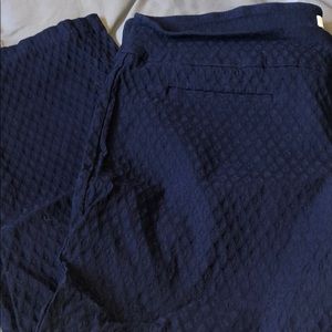 CROWN AND IVY Size 24W Navy Dress Pants